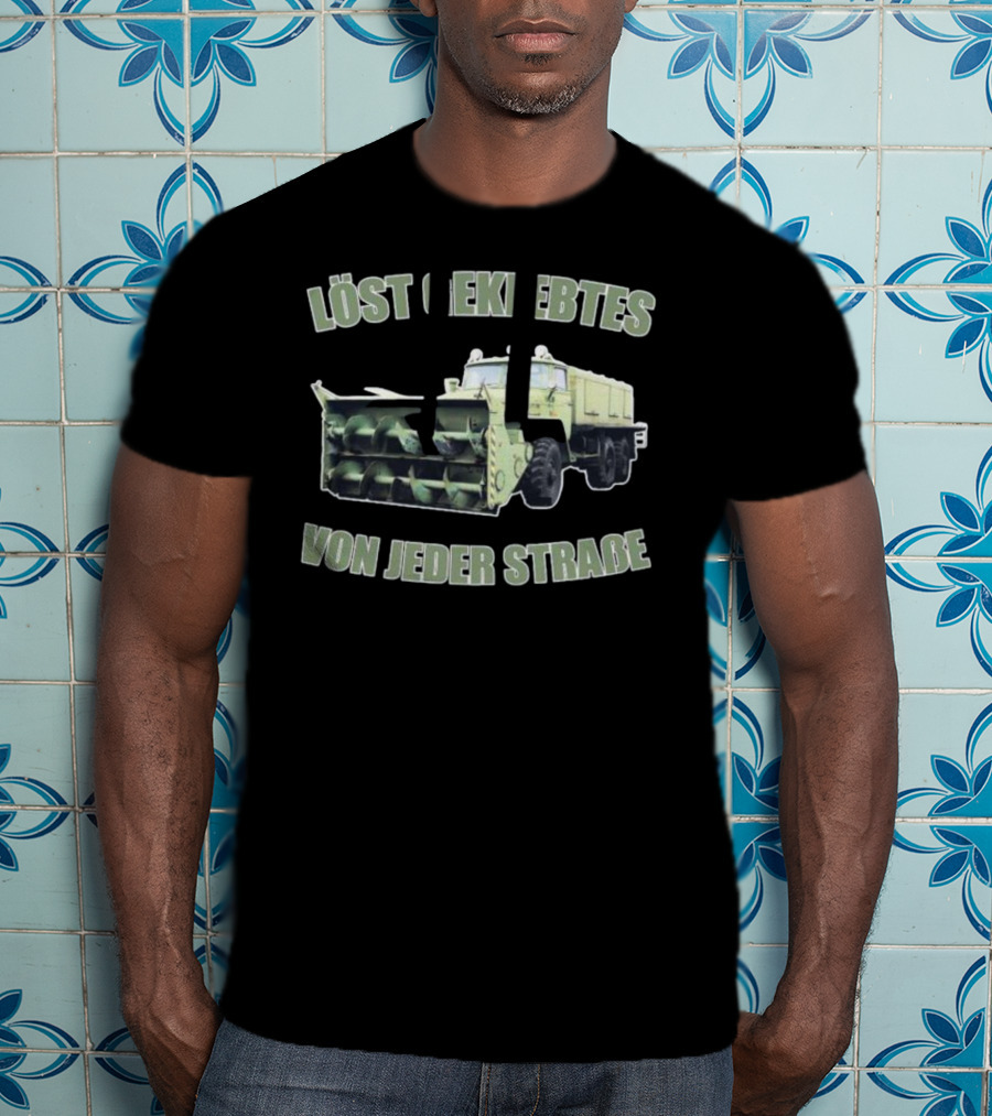 Löst Geklebtes Von Jeder Straße Snowplow Truck T-Shirt