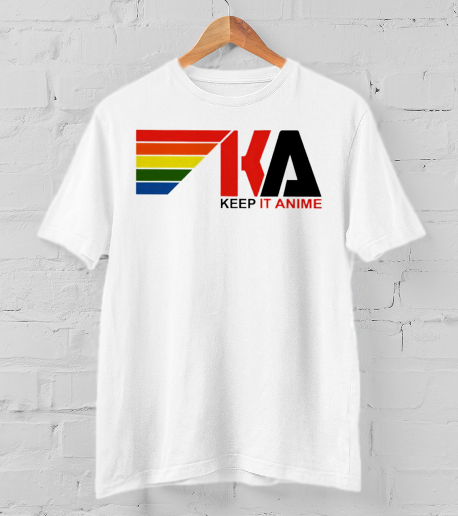 KEEP IT ANIME KA Rainbow Stripes T-Shirt