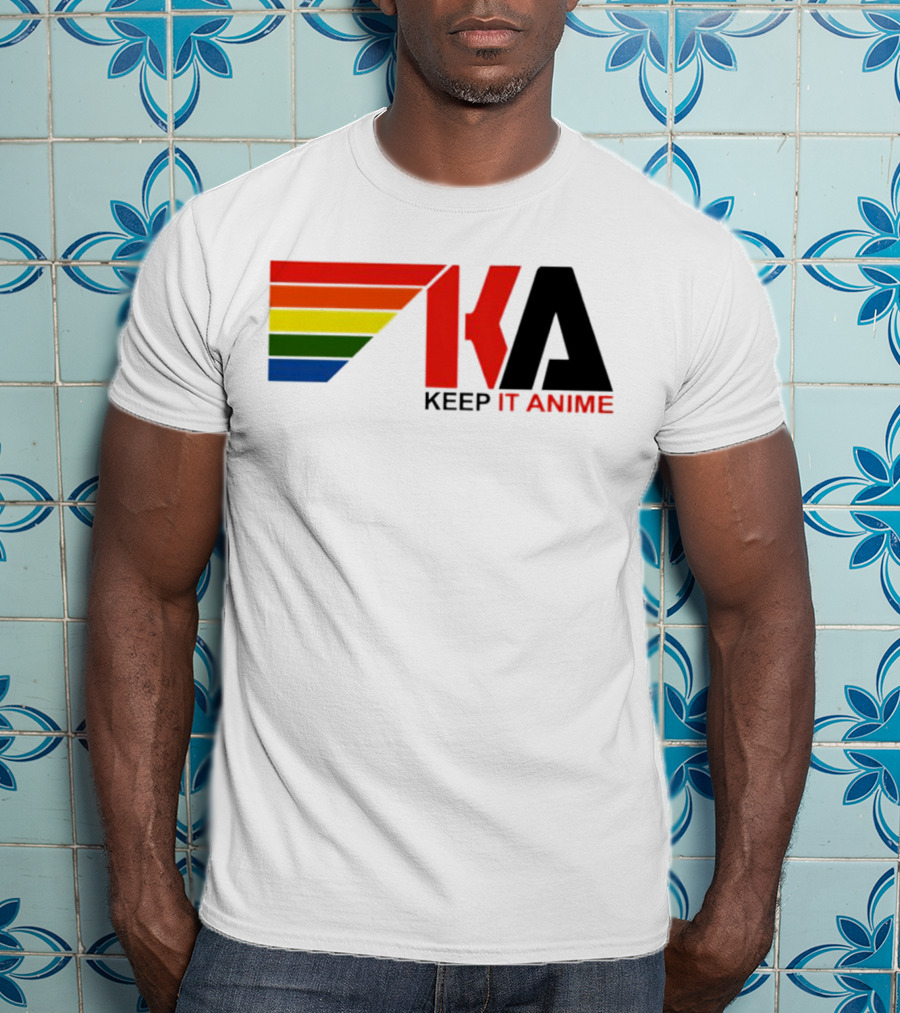 KEEP IT ANIME KA Rainbow Stripes T-Shirt