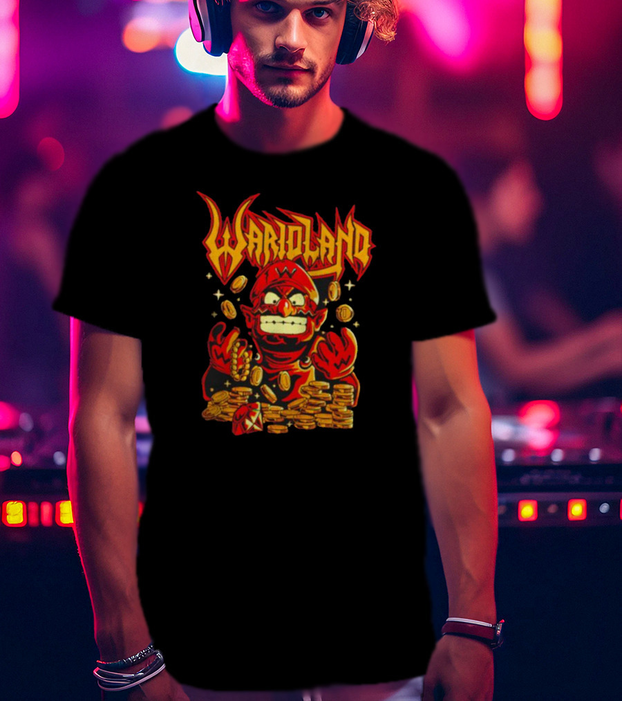 WarioLand Coins And Character T-Shirt