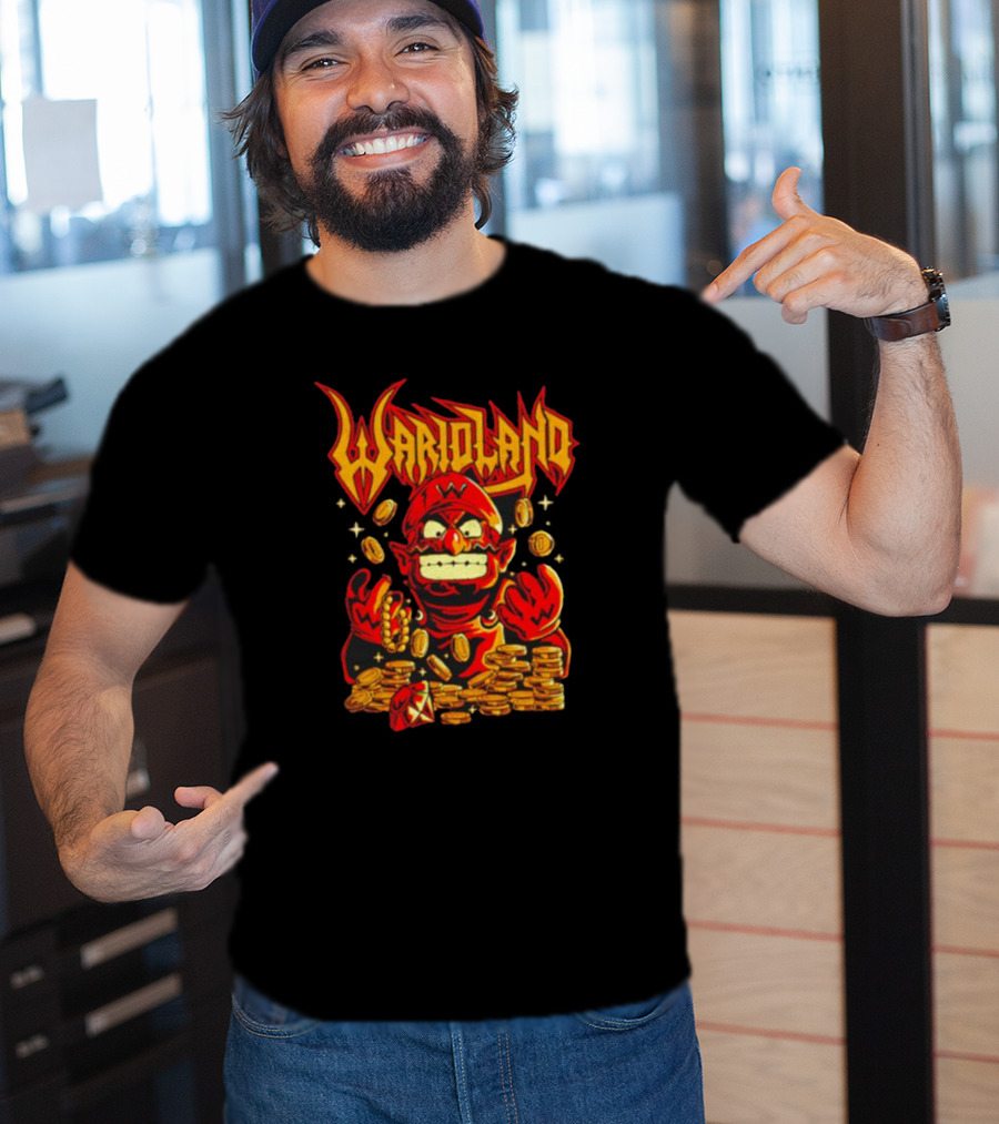 WarioLand Coins And Character T-Shirt