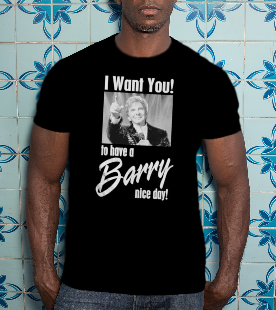 I Want You To Have A Barry Nice Day Pointing Gesture T-Shirt