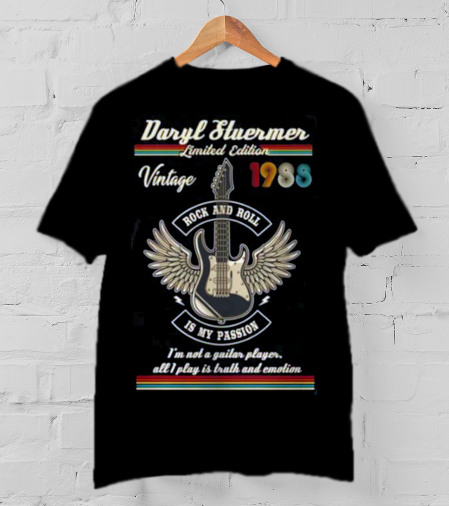 Daryl Stuermer Vintage 1988 Rock And Roll Is My Passion T-Shirt
