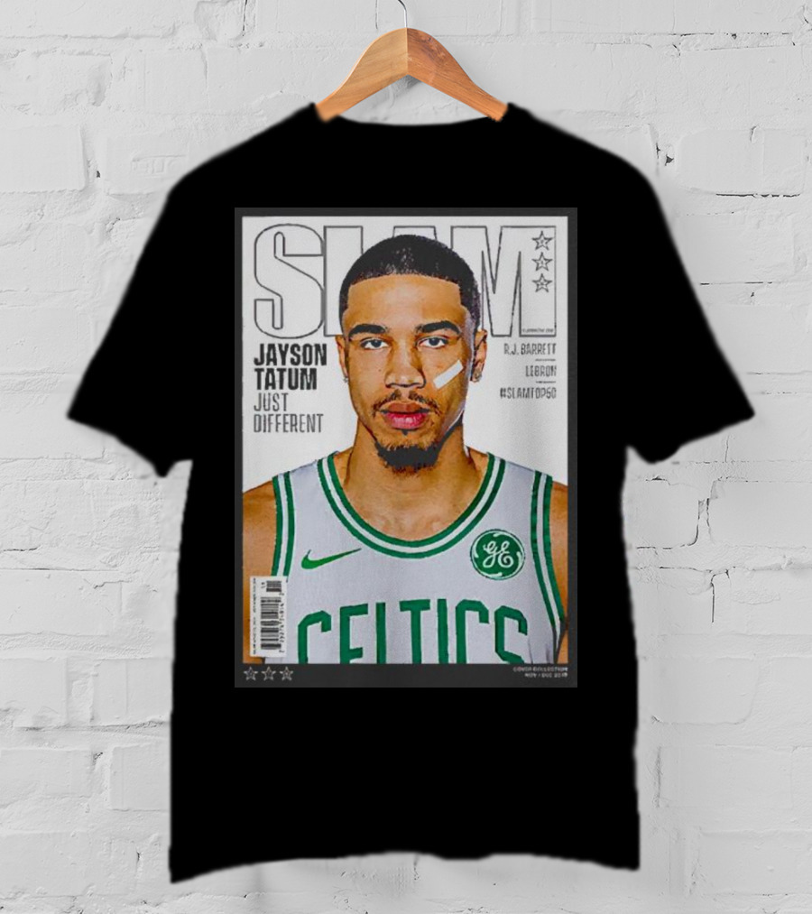 Slam Jayson Tatum Just Different Celtics Cover NBA Basketball Star T-Shirt