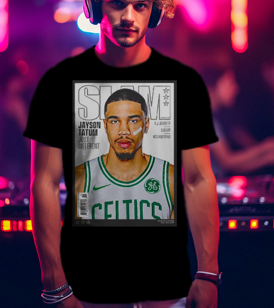 Slam Jayson Tatum Just Different Celtics Cover NBA Basketball Star T-Shirt