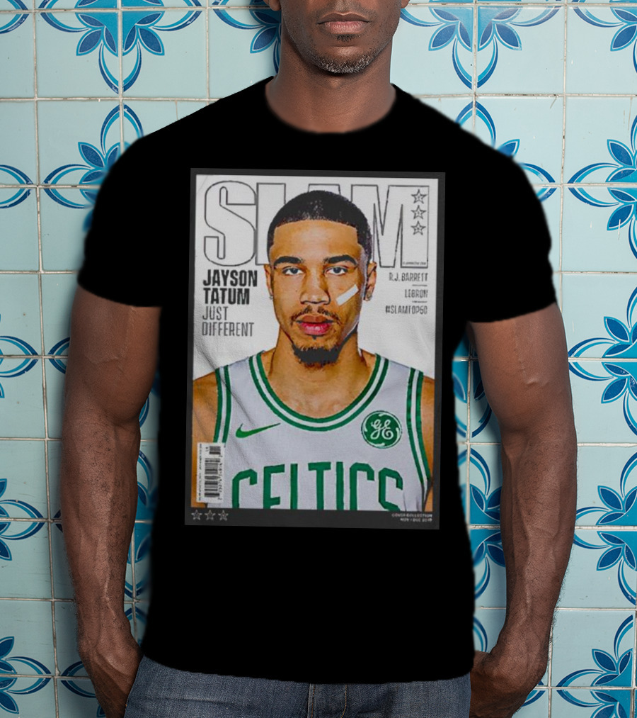 Slam Jayson Tatum Just Different Celtics Cover NBA Basketball Star T-Shirt
