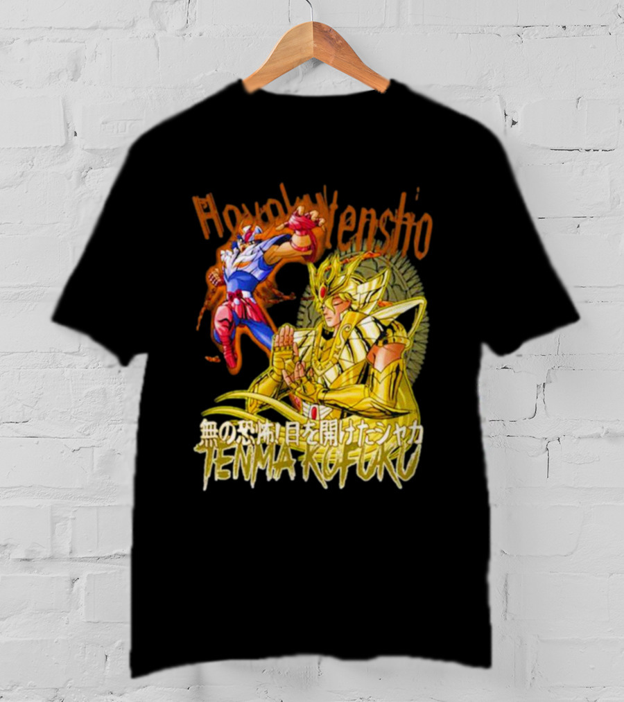 Phoenix Ikki Tenma Kofuku Action Scene Hyaku Ren Sho Saint Seiya T-Shirt
