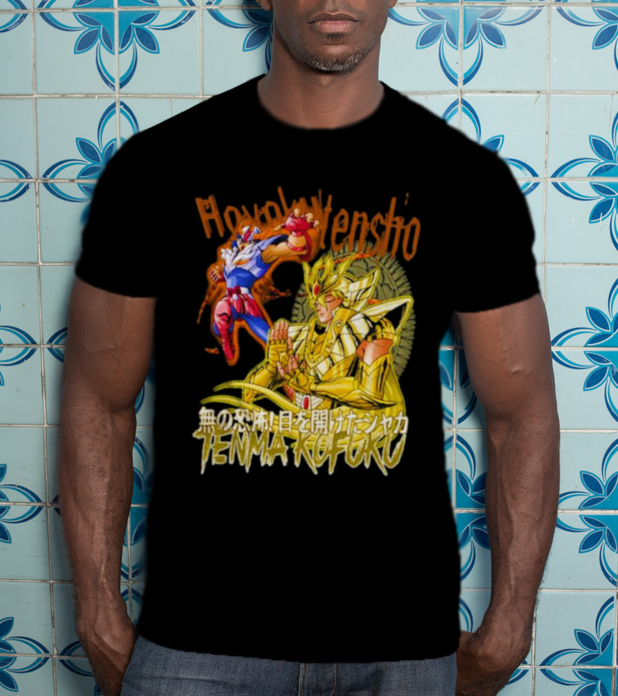Phoenix Ikki Tenma Kofuku Action Scene Hyaku Ren Sho Saint Seiya T-Shirt