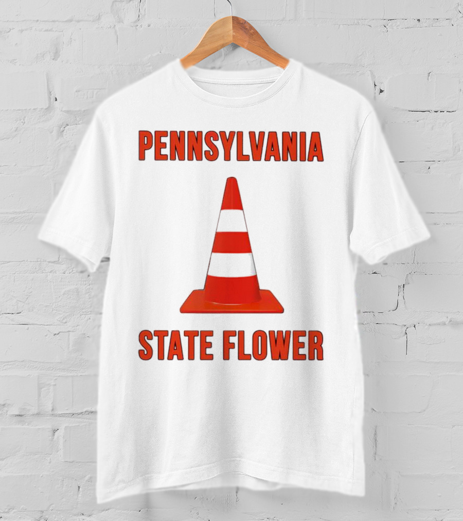 Pennsylvania State Flower Traffic Cone T-Shirt