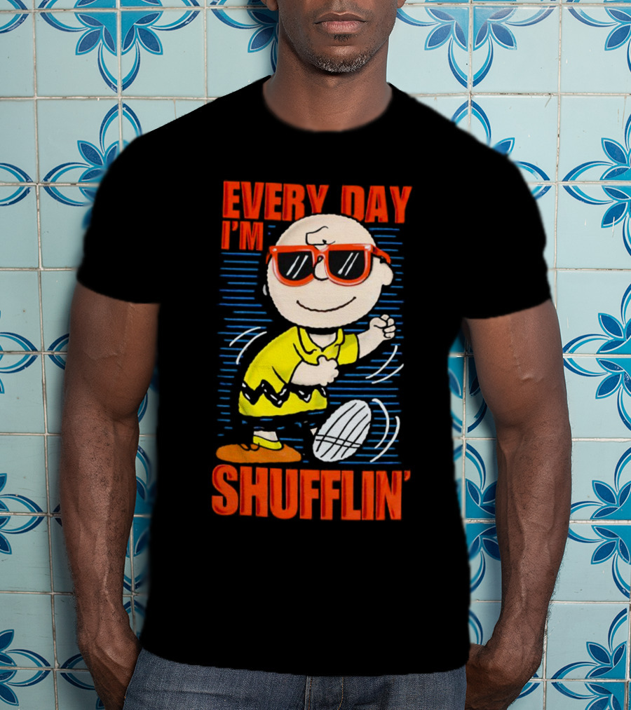 Charlie Brown Every Day I’m Shufflin’ Sunglasses Dance T-Shirt
