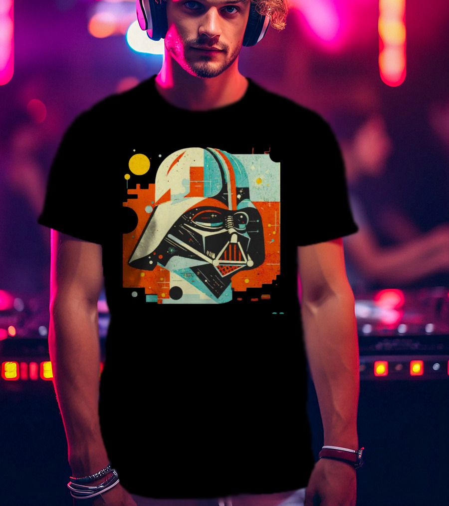 Darth Vader Dark Helmet Pop Art Retro T-Shirt