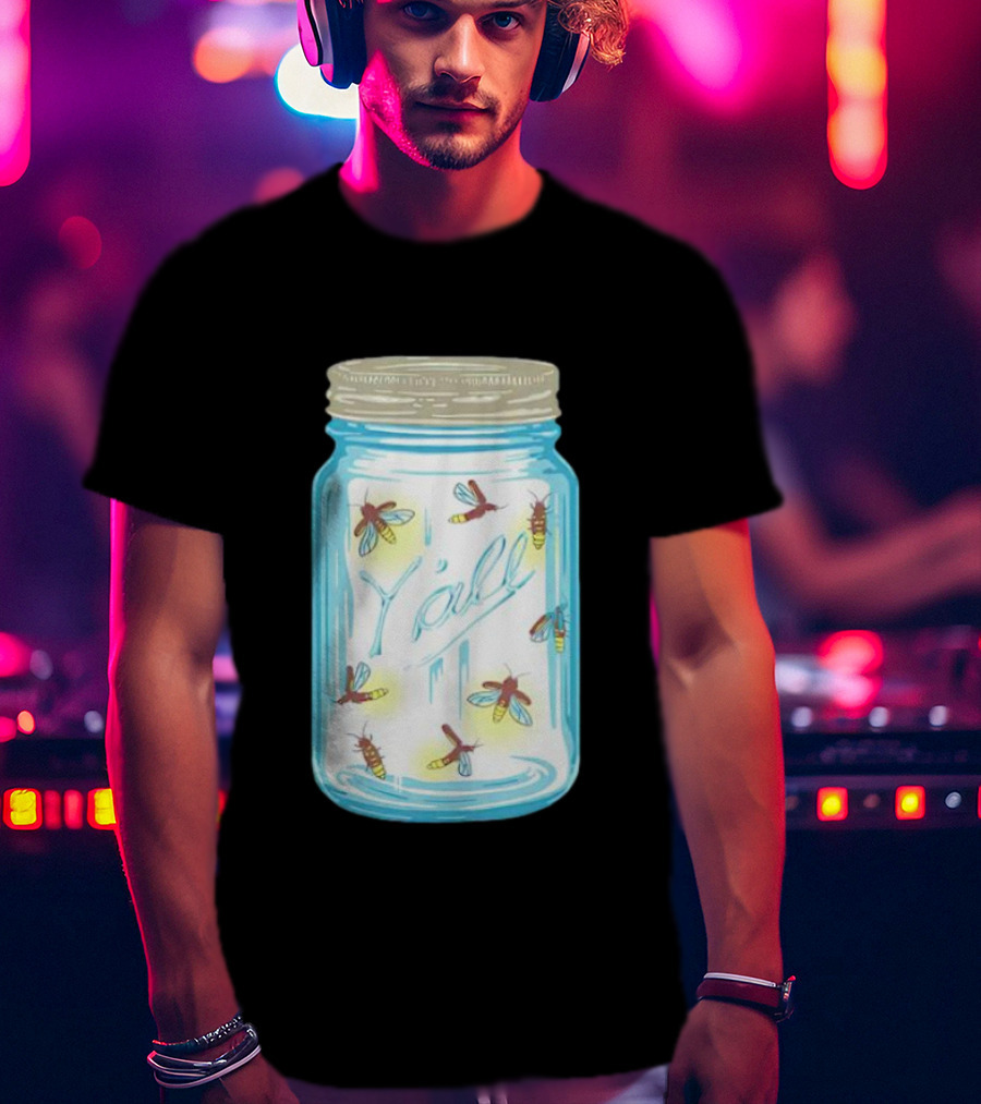 Y’all Kyforky Fireflies In Mason Jar T-Shirt