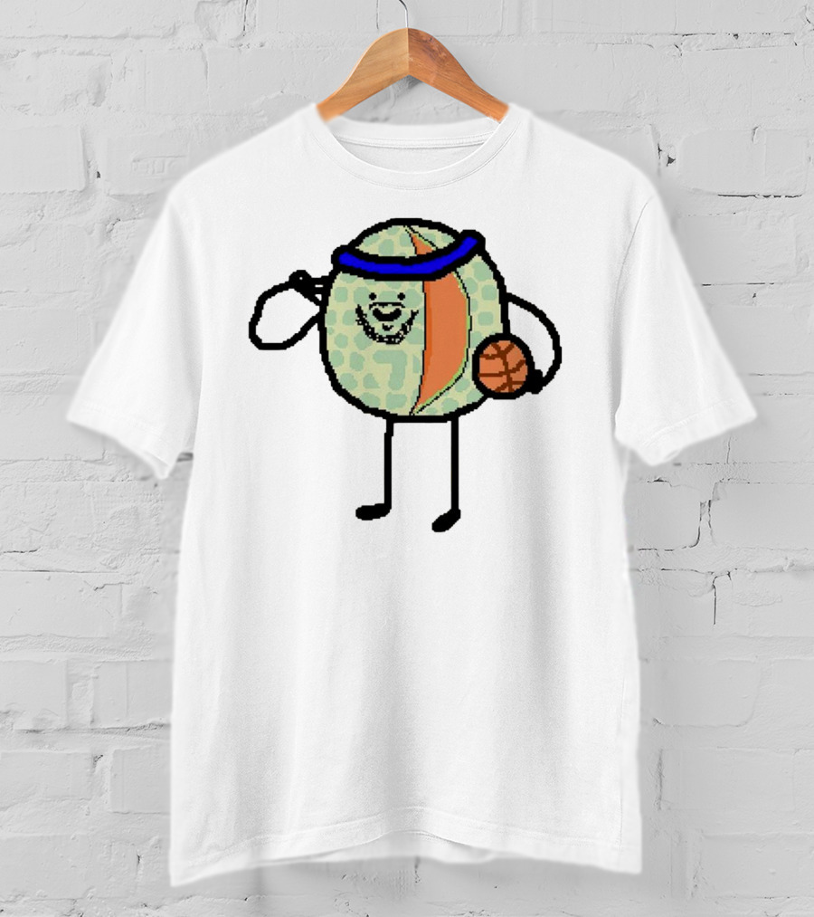 Carmelon Anthony Melon Basketball Figure With Blue Headband And Ball T-Shirt
