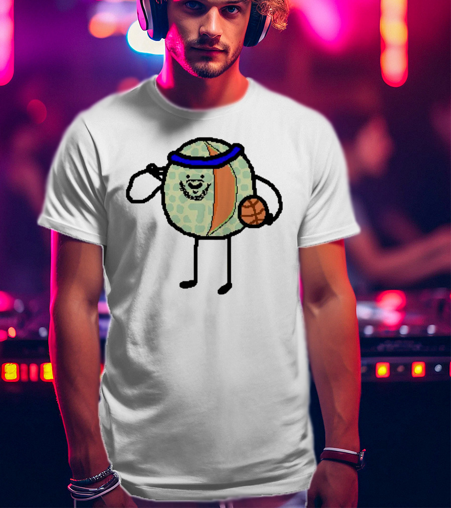 Carmelon Anthony Melon Basketball Figure With Blue Headband And Ball T-Shirt