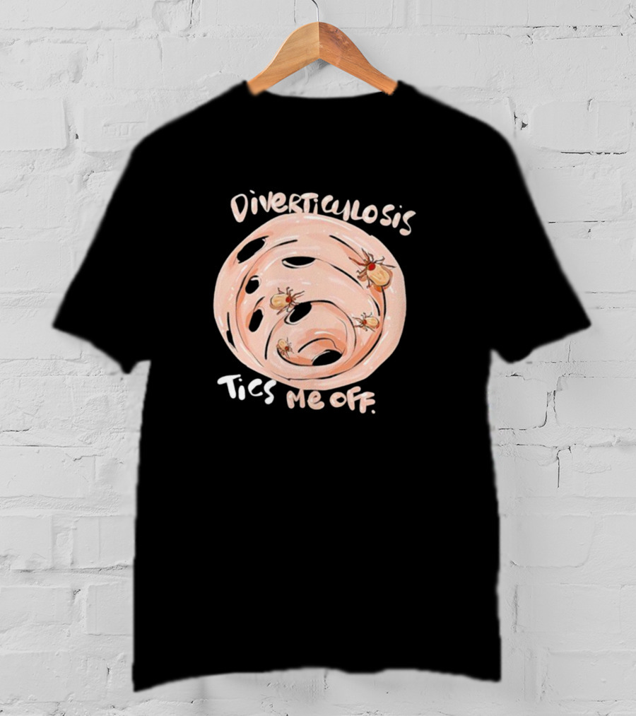 Diverticulosis Ticks Me Off Spiral With Insects T-Shirt
