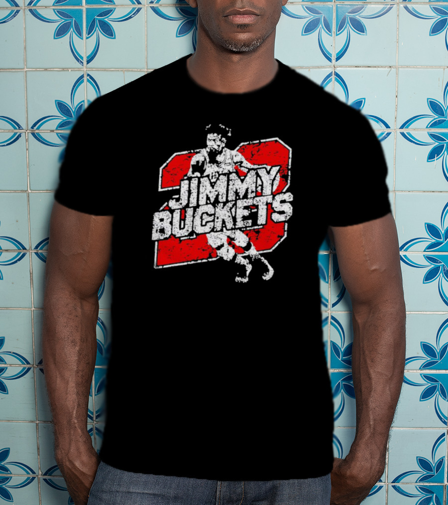 Jimmy Buckets Basketball Retro Athletic Style Player Number T-Shirt