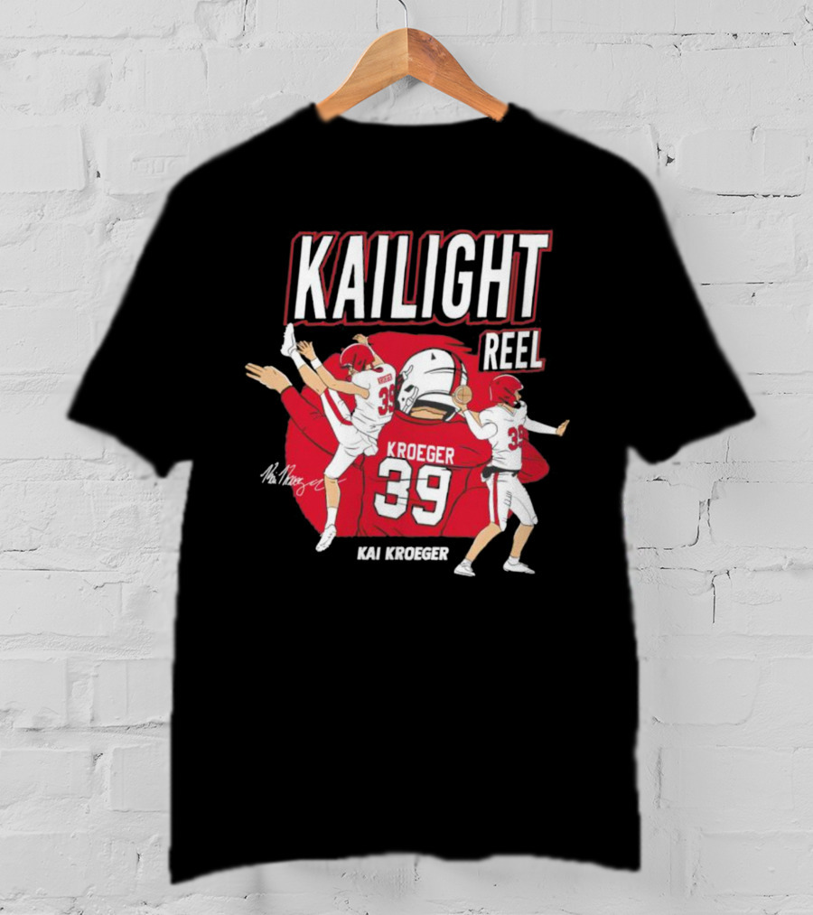 Kailight Reel Kai Kroeger 39 South Carolina Gamecocks Football T-Shirt