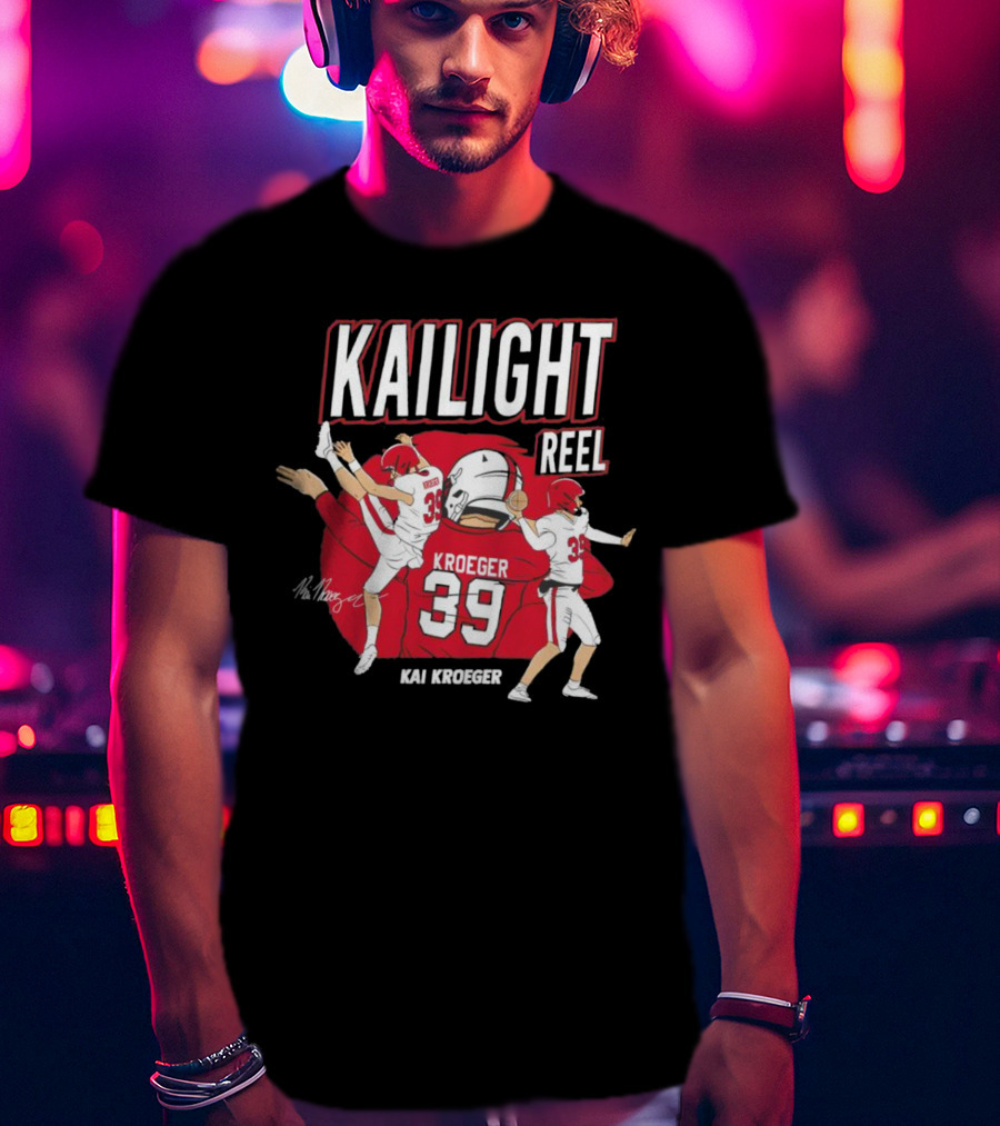 Kailight Reel Kai Kroeger 39 South Carolina Gamecocks Football T-Shirt