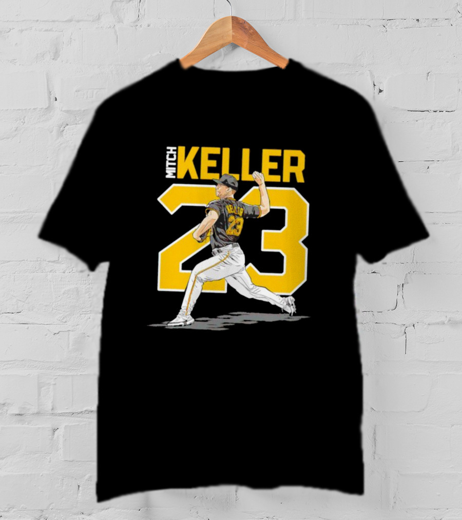 Mitch Keller 23 Pittsburgh Pirates Pitching Action T-Shirt