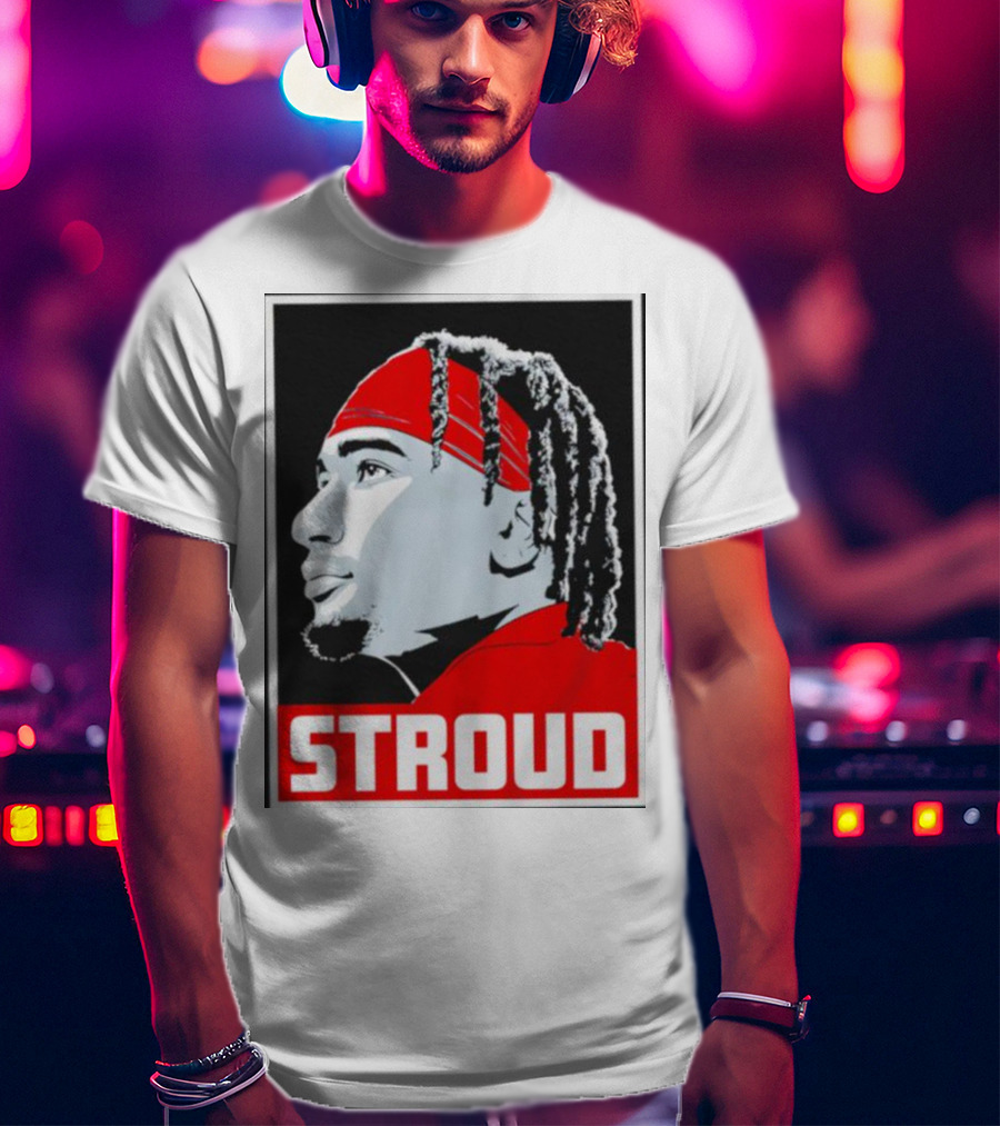 C.J. Stroud Ohio State Buckeyes Portrait Stroud T-Shirt