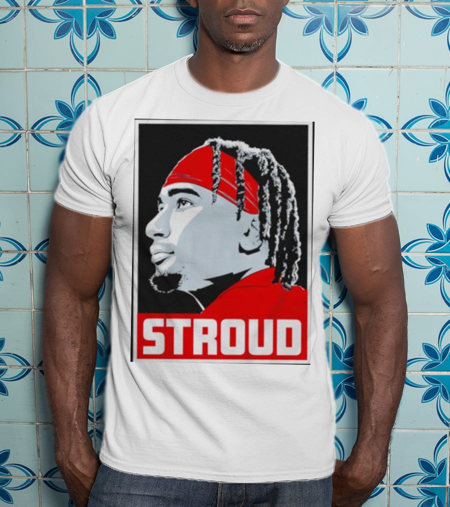 C.J. Stroud Ohio State Buckeyes Portrait Stroud T-Shirt