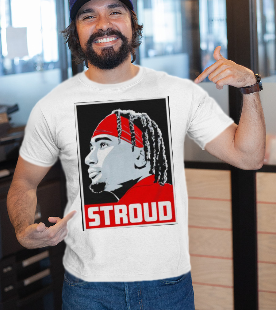 C.J. Stroud Ohio State Buckeyes Portrait Stroud T-Shirt