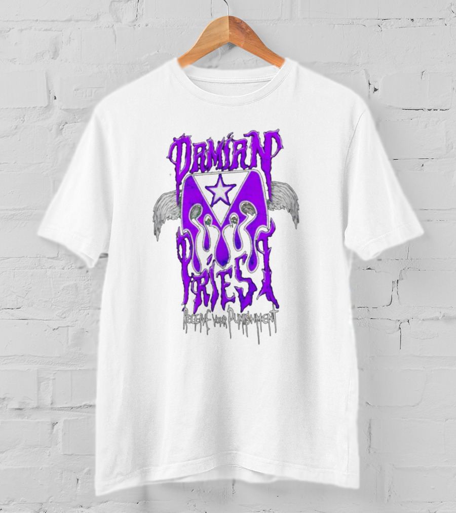 Damian Priest Receive Your Punishment Wings Star Iconic T-Shirt