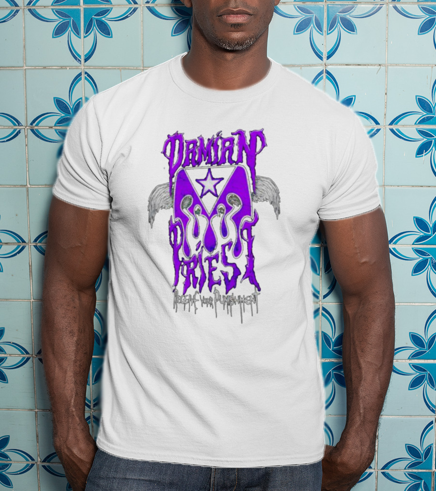 Damian Priest Receive Your Punishment Wings Star Iconic T-Shirt