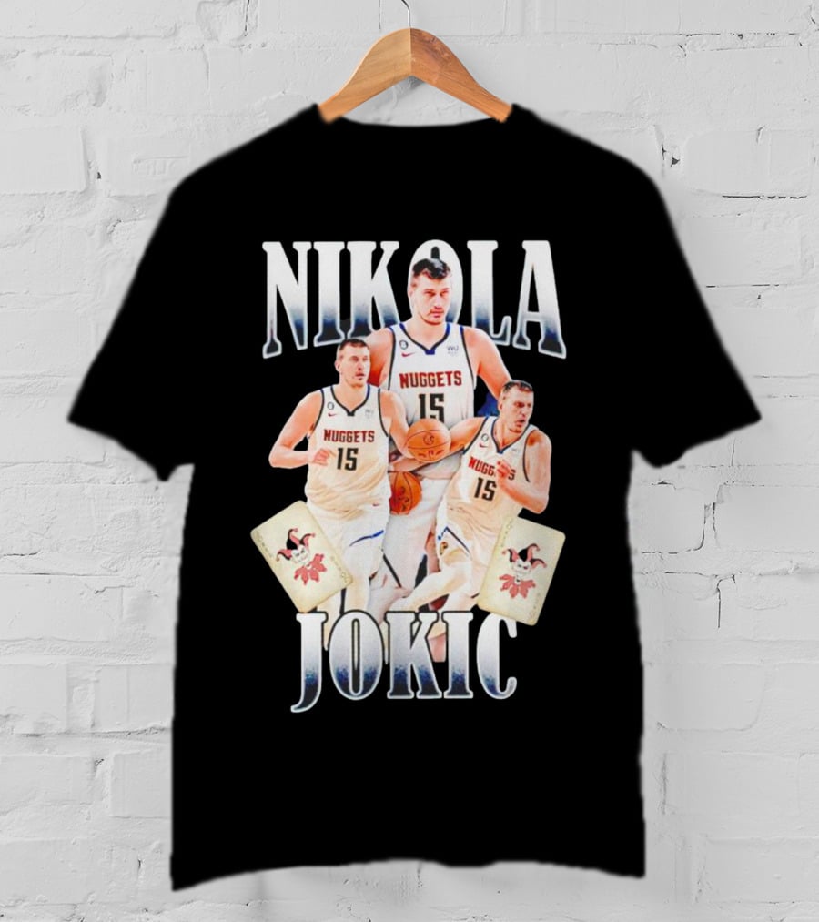 Nikola Jokic Nuggets NBA Joker Playing Cards T-Shirt