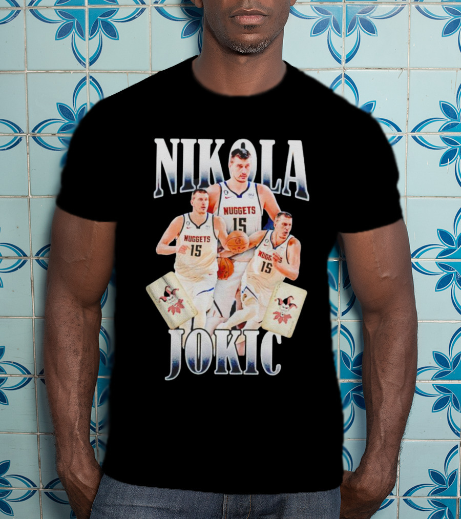 Nikola Jokic Nuggets NBA Joker Playing Cards T-Shirt