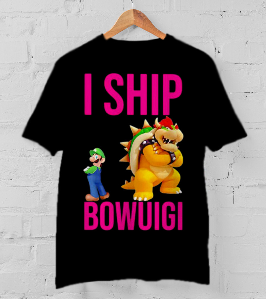 I Ship Bowuigi Super Mario Luigi Bowser T-Shirt