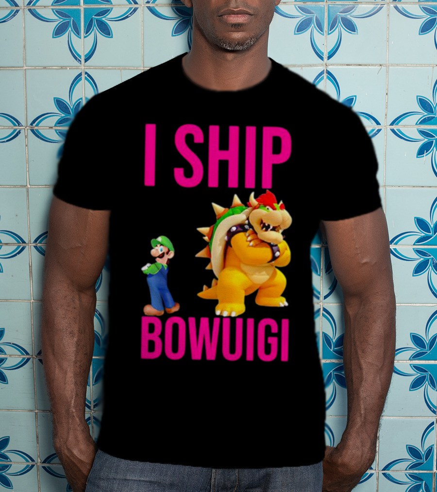 I Ship Bowuigi Super Mario Luigi Bowser T-Shirt
