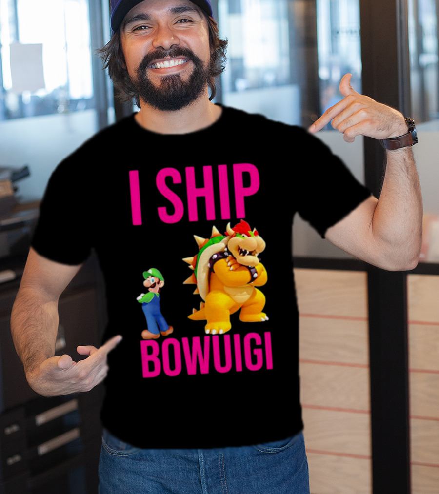 I Ship Bowuigi Super Mario Luigi Bowser T-Shirt