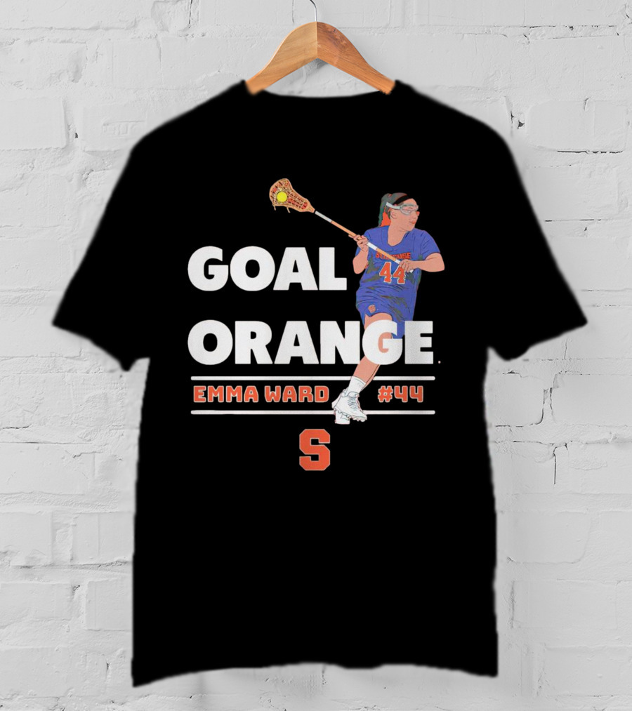 Syracuse Orange Emma Ward #44 Goal Orange Lacrosse T-Shirt
