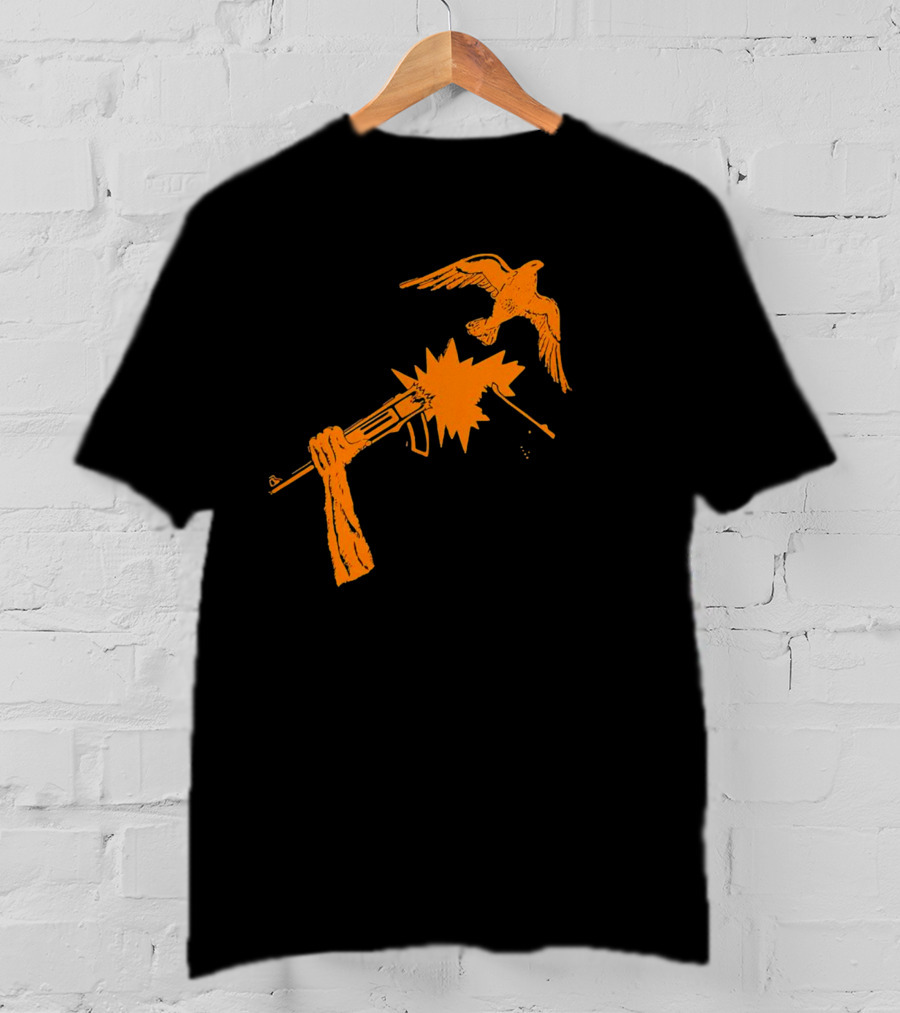 Anti War Gun And Dove Explosive Encounter T-Shirt