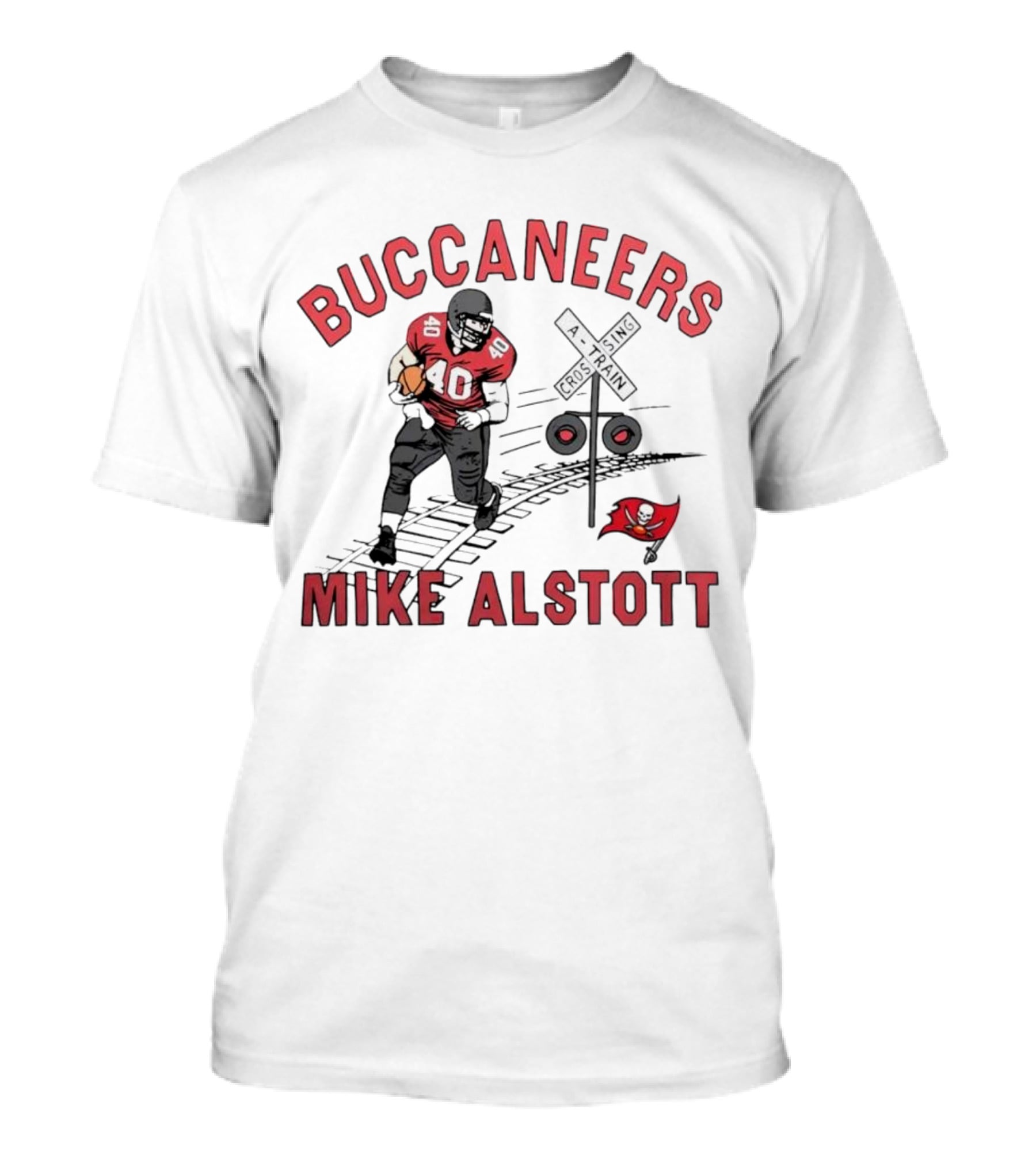 Buccaneers Mike Alstott A-Train Crossing T-Shirt