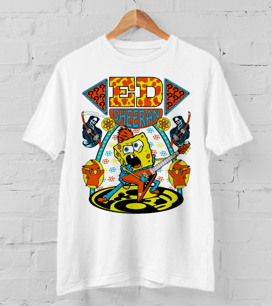 Ed Sheeran Spongebob Rock Band Fusion T-Shirt
