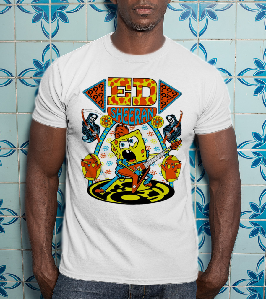 Ed Sheeran Spongebob Rock Band Fusion T-Shirt