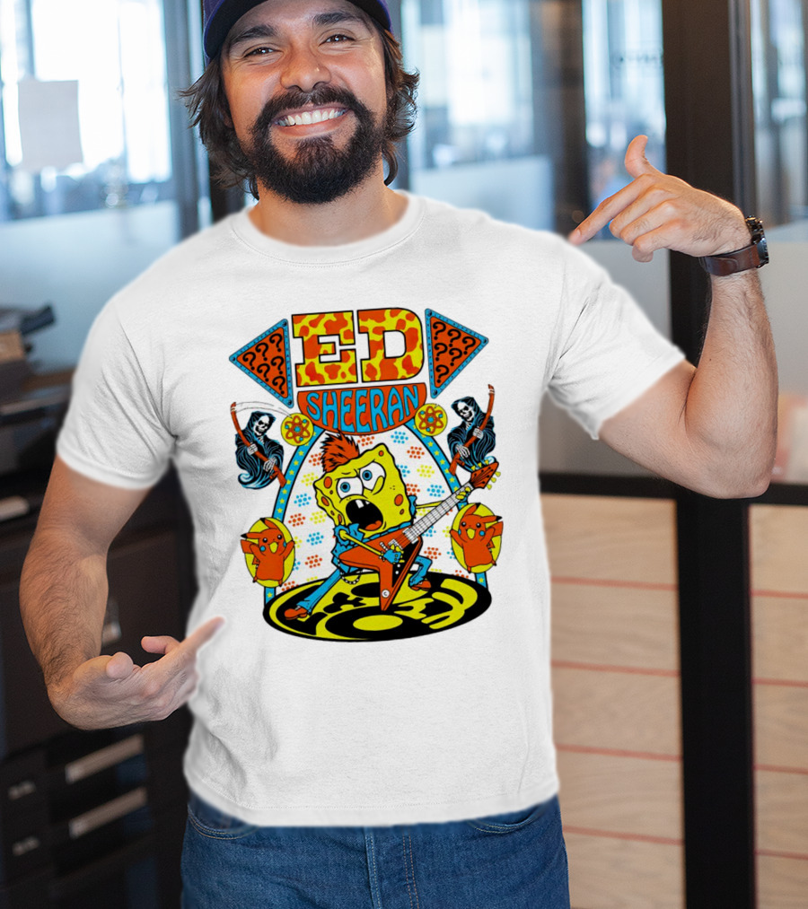 Ed Sheeran Spongebob Rock Band Fusion T-Shirt