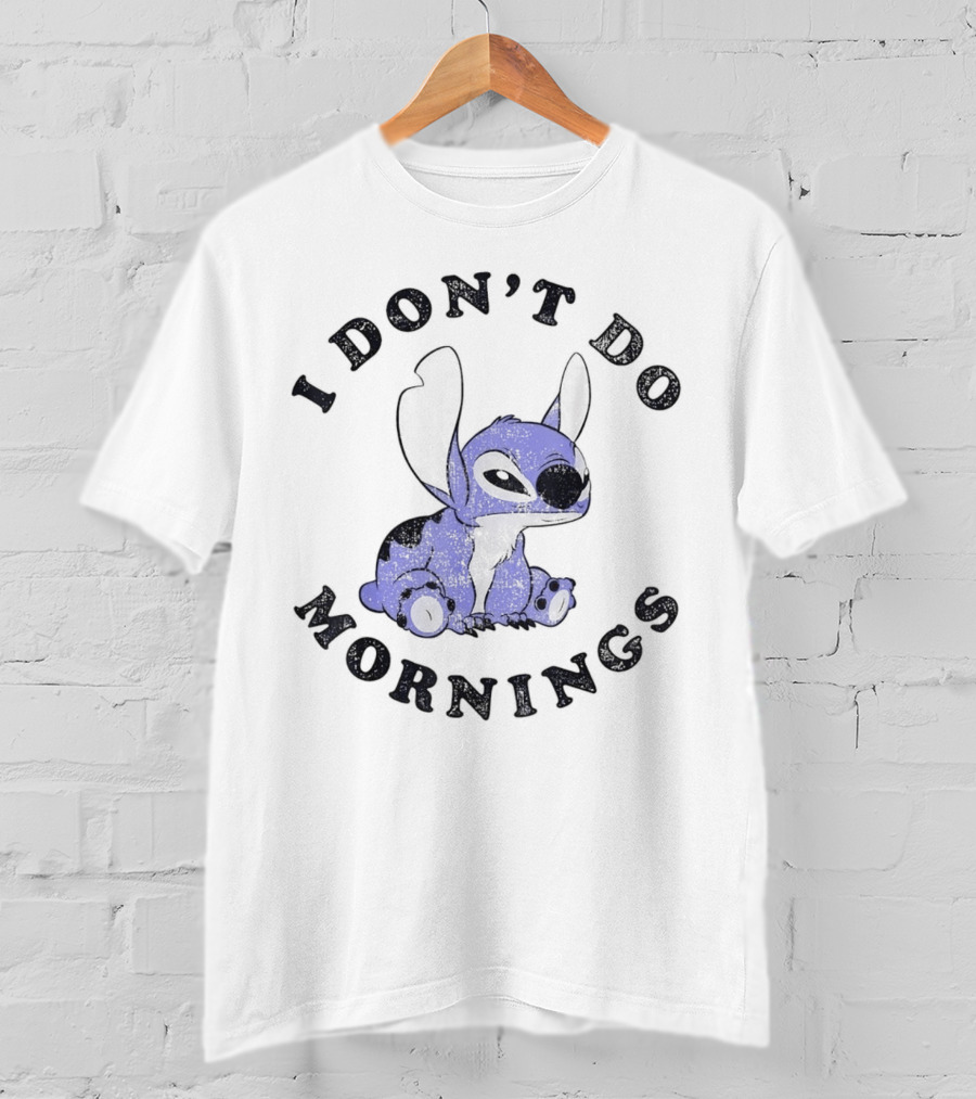 Stitch I Don’t Do Mornings T-Shirt