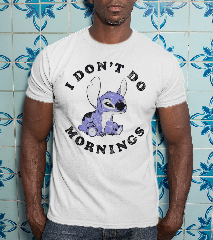 Stitch I Don’t Do Mornings T-Shirt