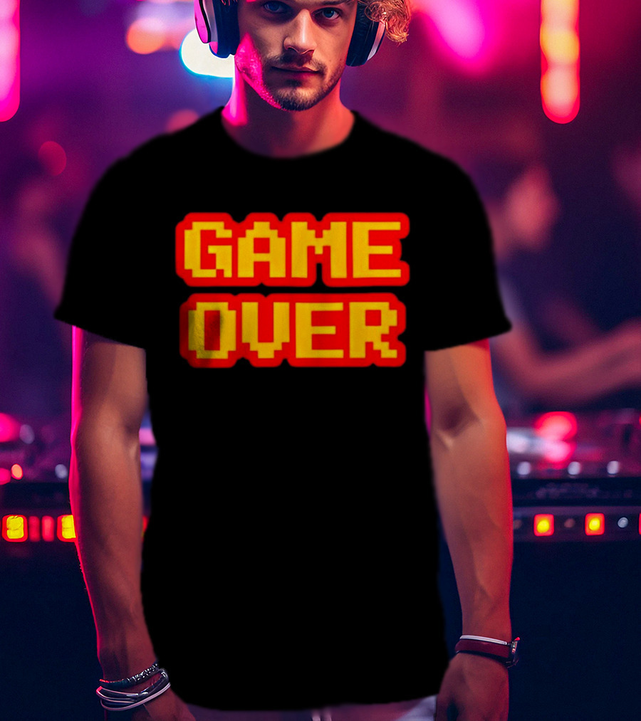 Keith Gill Game Over Retro Pixelated T-Shirt