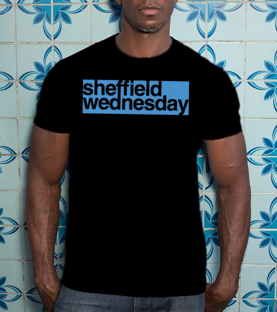 Sheffield Wednesday Blue Background T-Shirt