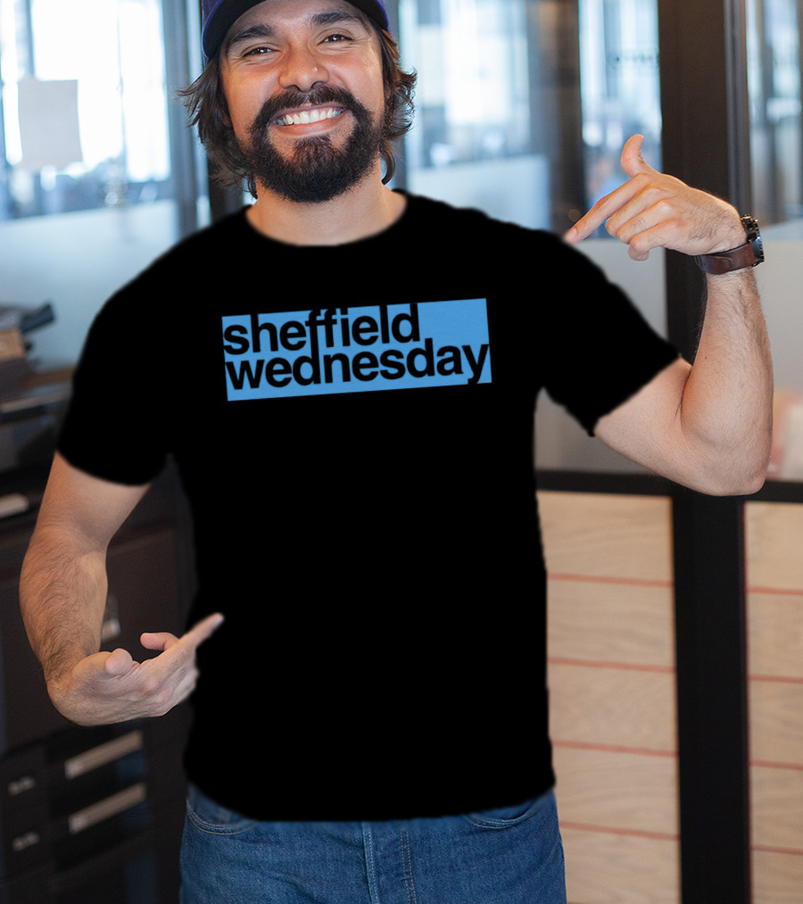 Sheffield Wednesday Blue Background T-Shirt