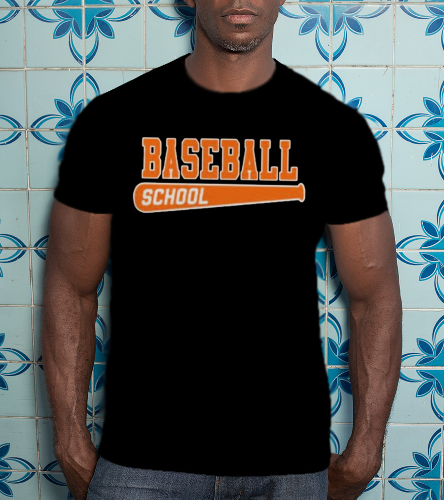 Baseball School Bat O's T-Shirt