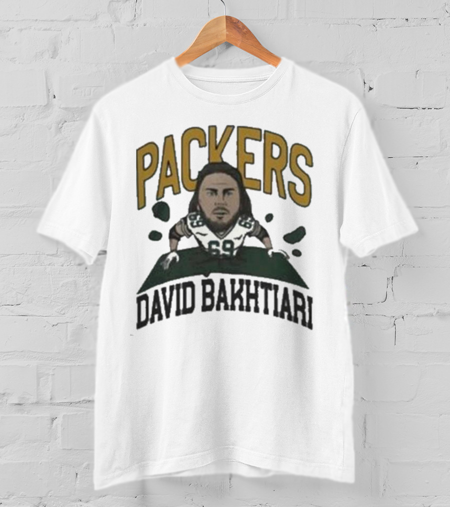 Packers David Bakhtiari Caricature T-Shirt
