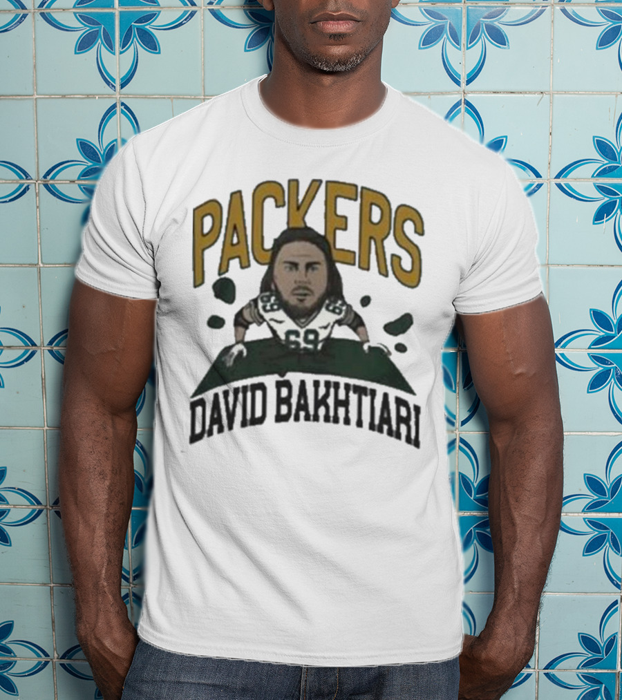 Packers David Bakhtiari Caricature T-Shirt