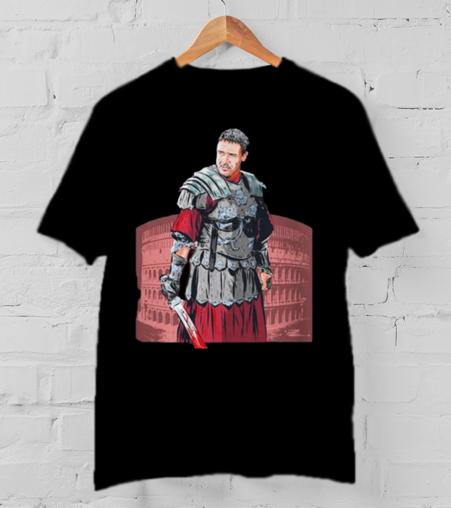 Russell Crowe Gladiator Paul Cemmick Colosseum T-Shirt