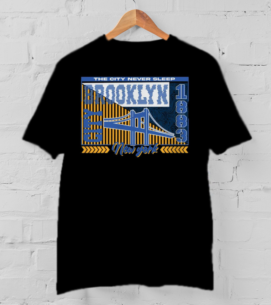 The City Never Sleep Brooklyn New York 1883 Bridge T-Shirt
