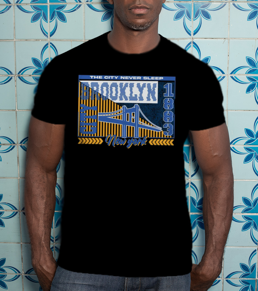 The City Never Sleep Brooklyn New York 1883 Bridge T-Shirt